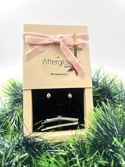 Kit Natal Last Christmas Brinco Dots Semijoia