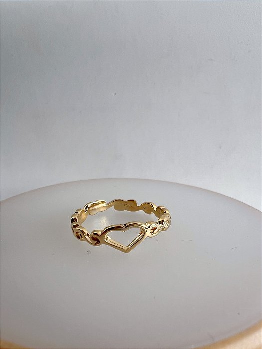 Anel Autumn Diary Banhado a Ouro 18k