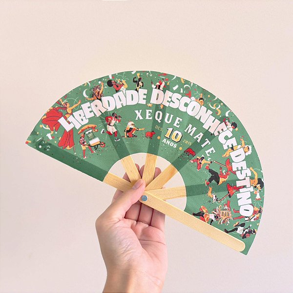 Leque M com Arte Personalizada - Mín 50