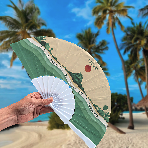 Leque Plástico Personalizado 1 uni.