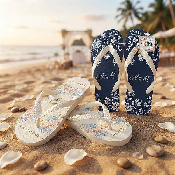 Chinelos Personalizados para Casamento