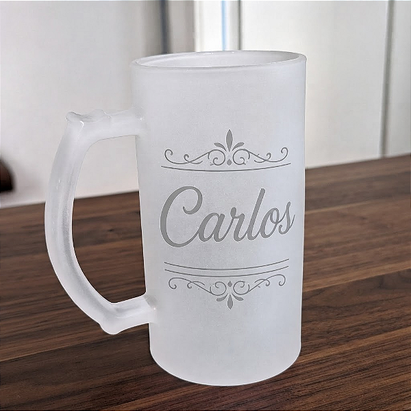 Caneca de vidro Jateado para Sublimação