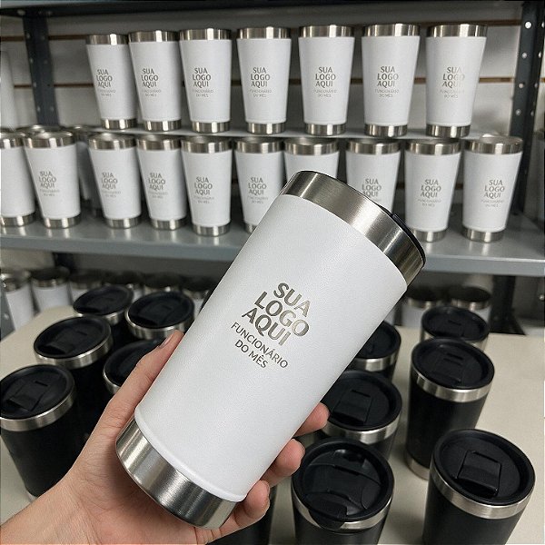 50 Copos Térmicos Personalizados | Brinde para Empresas