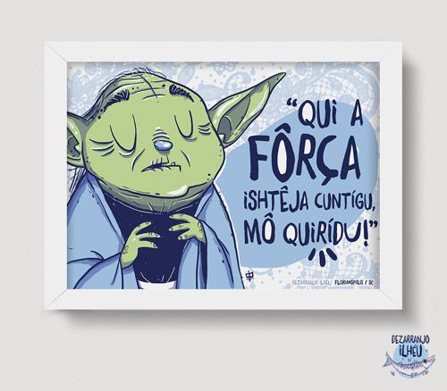 Quadrinho Mestre Yoda