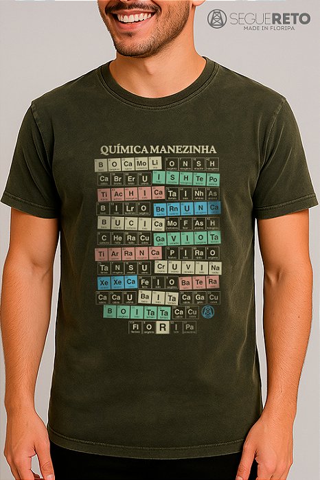 Camiseta Marmorizada - Química Manezinha