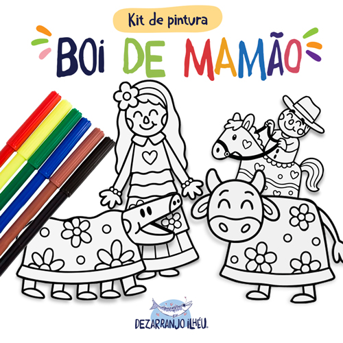 Kit de Pintura - Boi de Mamão