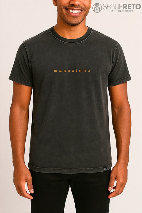 Camiseta Marmorizada Minimalista - Manezinho
