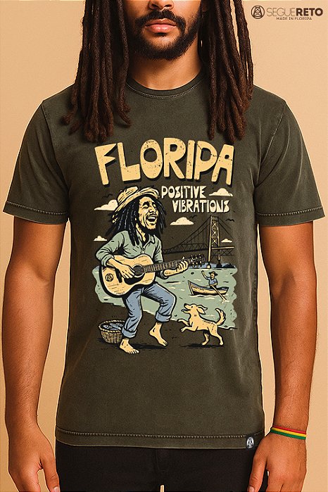 Camiseta Marmorizada - Bob Marley