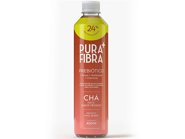 Pura Fibra Chá Mate sabor Pêssego