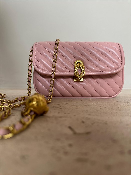 Bolsa Courino Rosa Claro