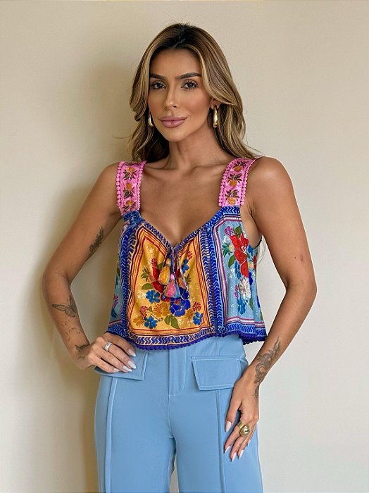 Blusa Estampada Florisbela Farm