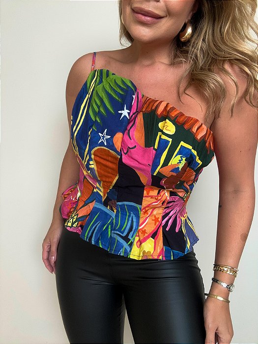 Blusa Estampada Fantasia Farm