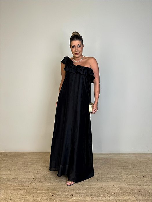 Vestido Longo Helena Preto