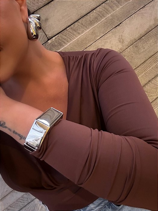 Bracelete Geométrico Prata