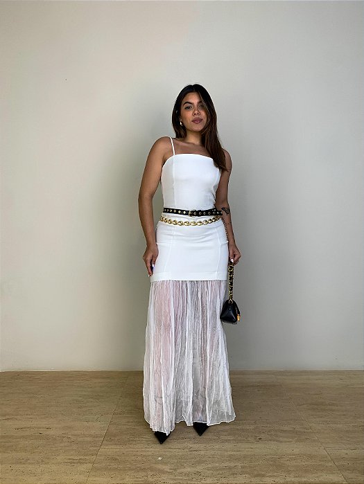 Vestido Longo Mariana Branco