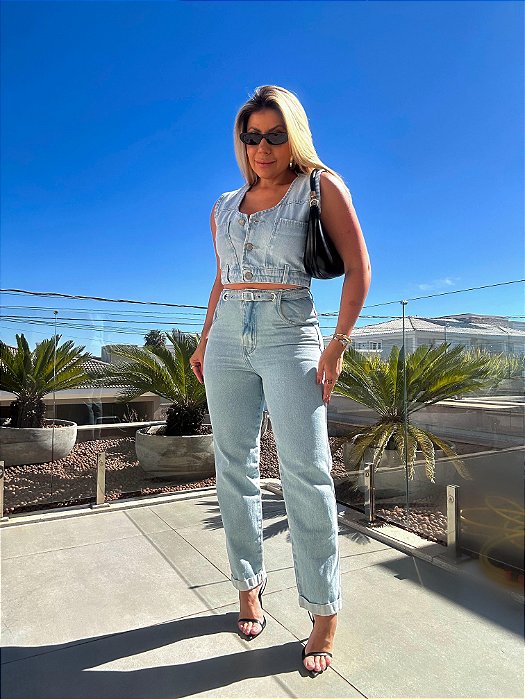 Calça Jeans Mom Teresa