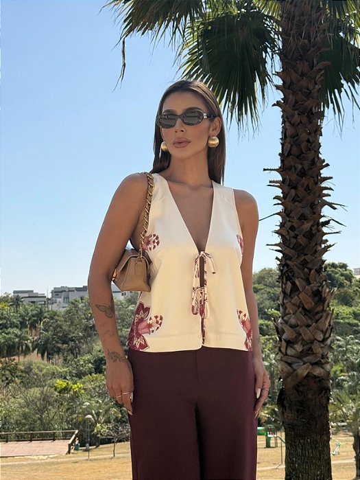 Colete Estampado Nina Farm