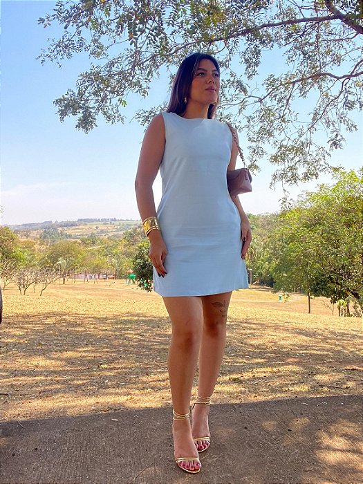 Vestido Curto Renata Azul