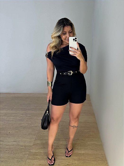 Short Alfaiataria Valéria Preto