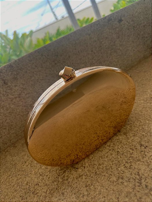 Bolsa Clutch Dourada