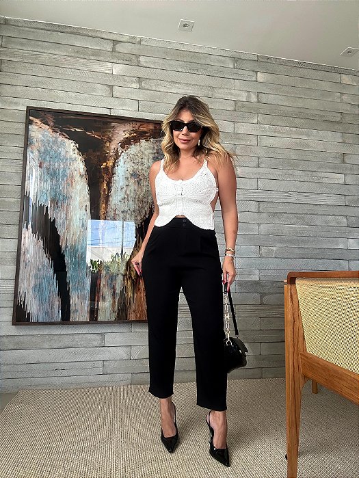 Calça Alfaiataria Gaby Preta