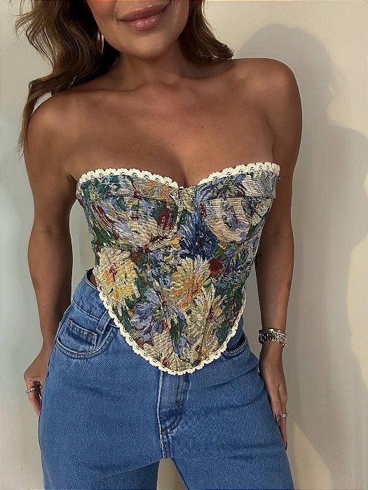 Corselet Estampado Francesca