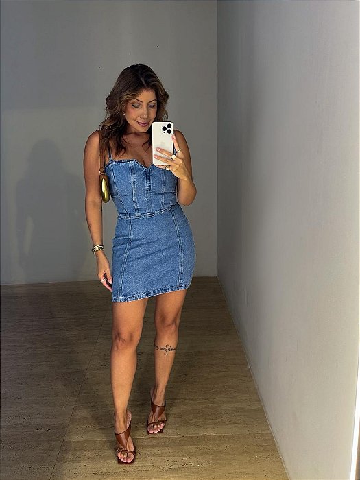 Vestido Curto Jeans