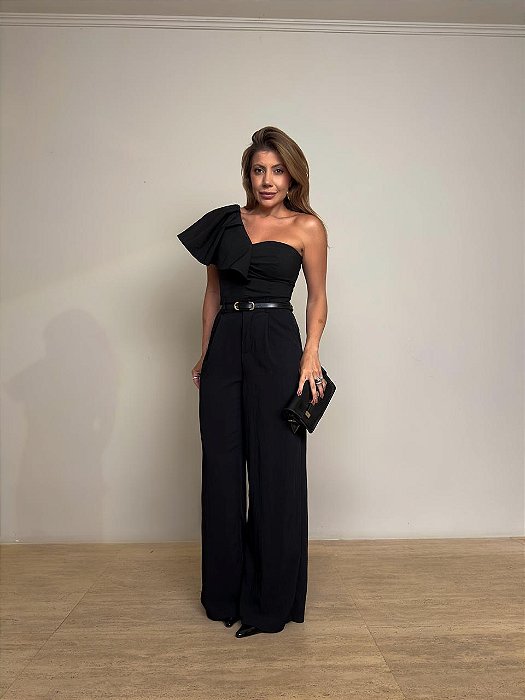 Calça Pantalona Ilhéus Preta