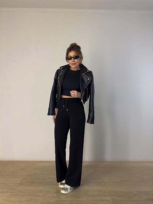 Calça Moletinho Dora Preta