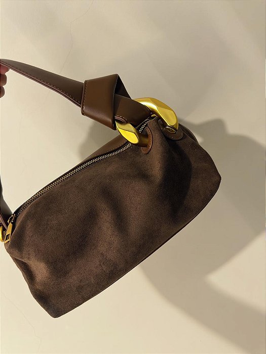 Bolsa Courino Camurça Marrom