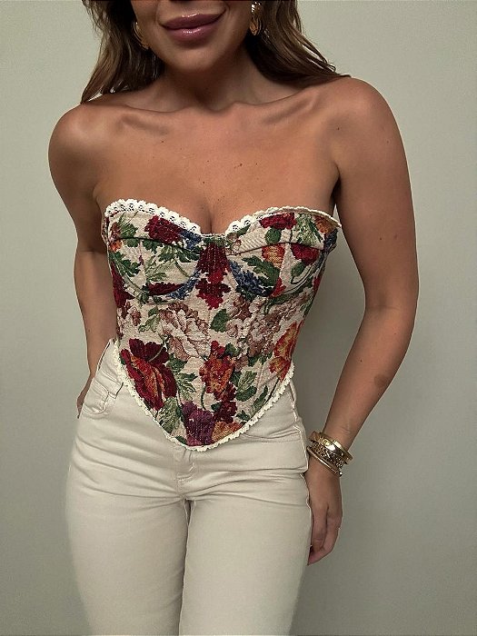 Corselet Estampado Francesca