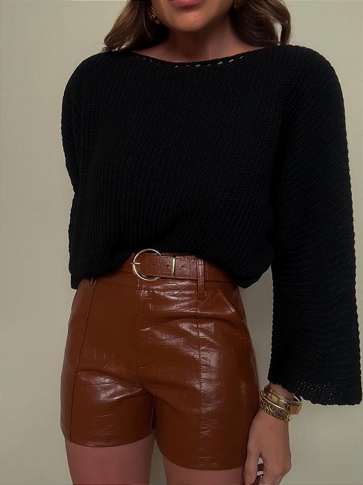 Blusa Tricot Matilde Preta