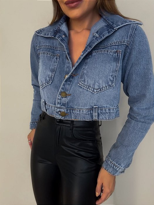 Jaqueta Cropped Jeans Savelli