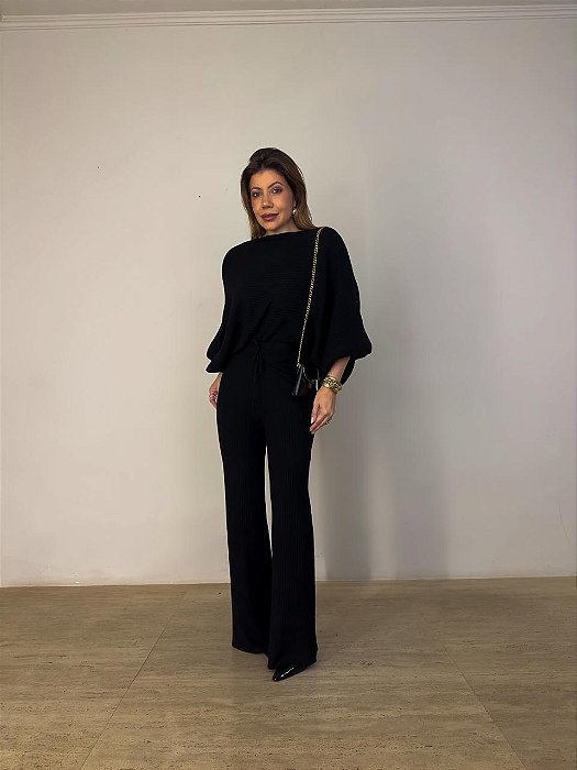 Conjunto Tricot Modal Preto