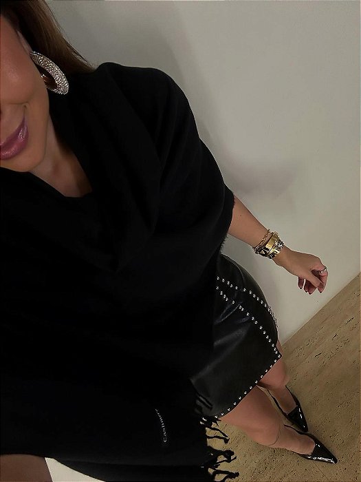 Pashmina Francesca Preta
