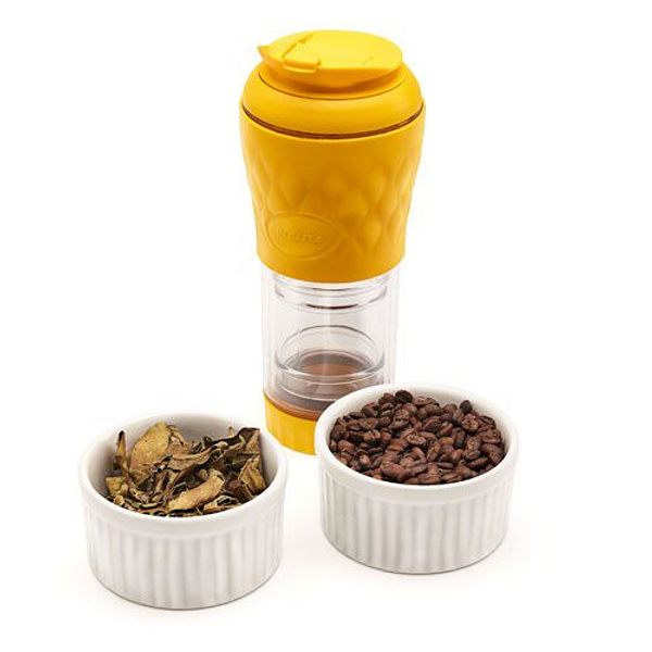 Cafeteira Portátil Pressca Amarela 350 ml - Loja Online - Amiste Café