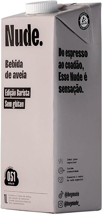 Bebida Nude Leite de Aveia Edição Barista 1L