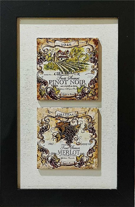 Quadro de azulejo Decor - Vinho