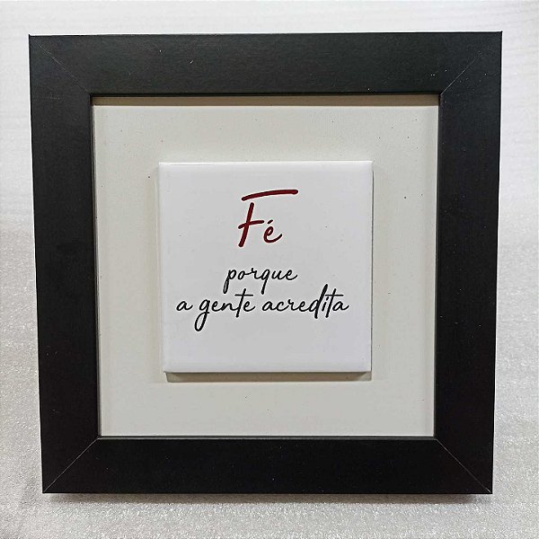 Quadro de azulejo - Fé