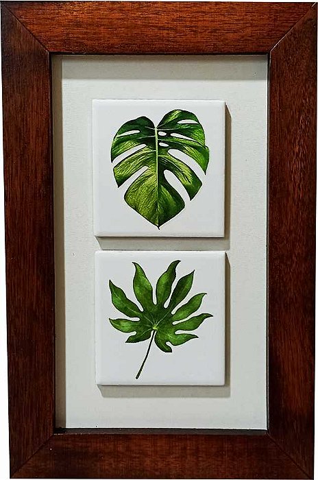 Quadro decor madeira - Folhas