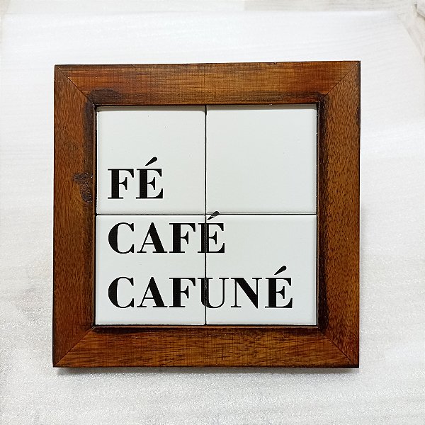 Quadro de azulejo - Cafuné