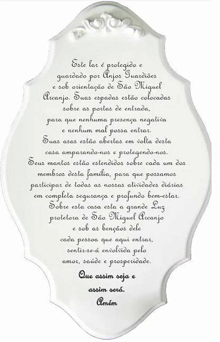 Placa - Oração do Lar