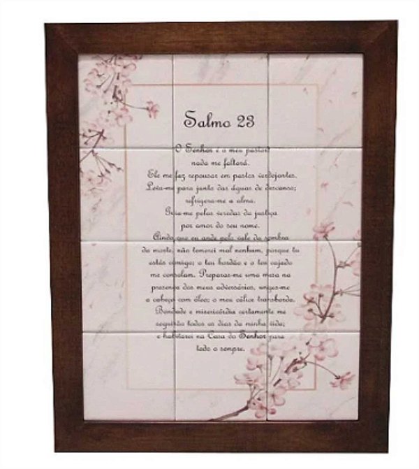 Quadro de azulejo - Salmo 23