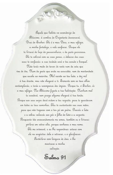 Placa - SALMO 91