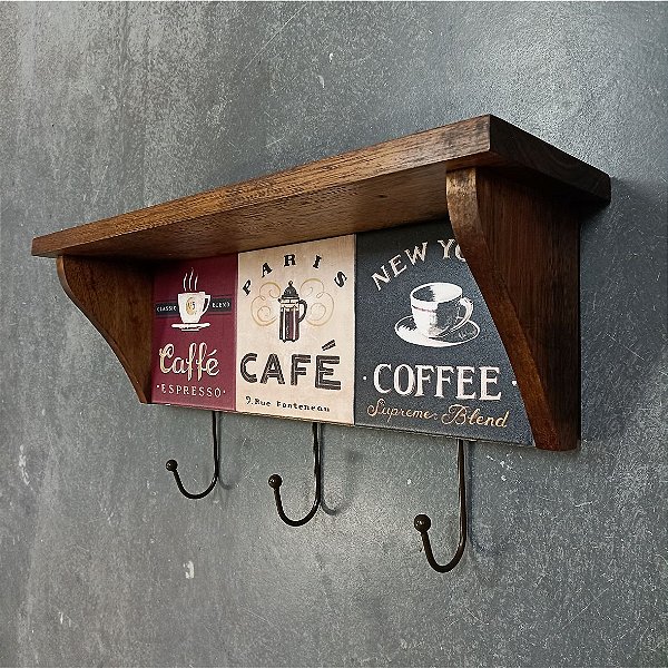 Prateleira de azulejo - Café