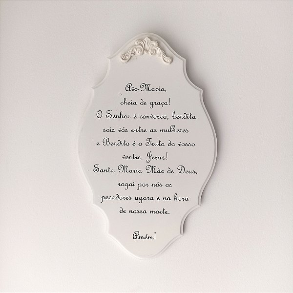 Placa - Ave Maria