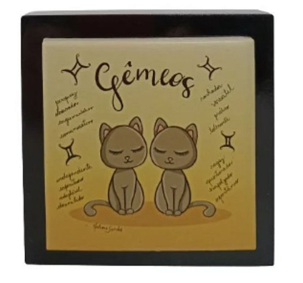 Cubo Preto Signo Gêmeos