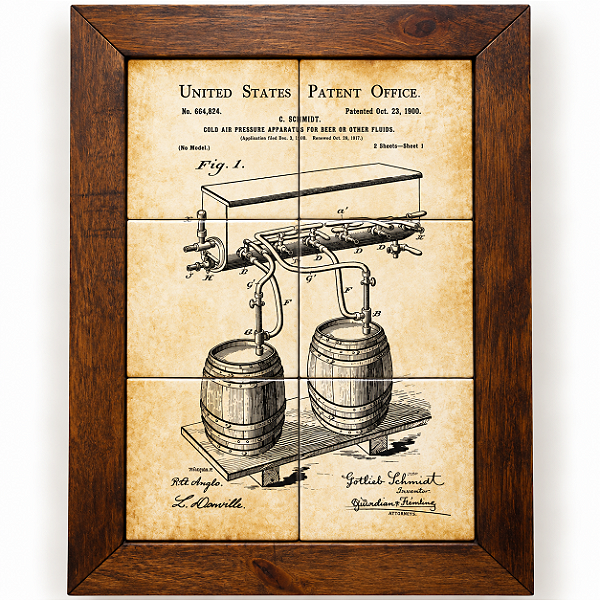 Quadro de azulejo - Barril