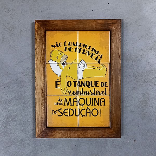Quadro de azulejo - Homer