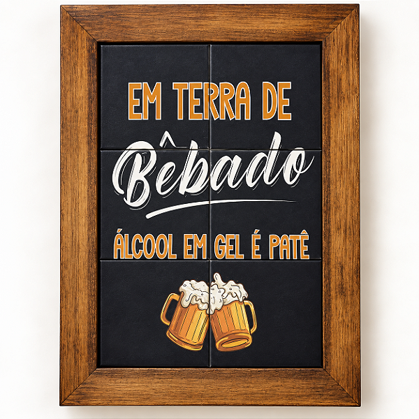 Quadro de azulejo - Terra de Bêbado